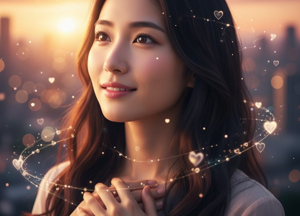 ときめく美女の実写風画像