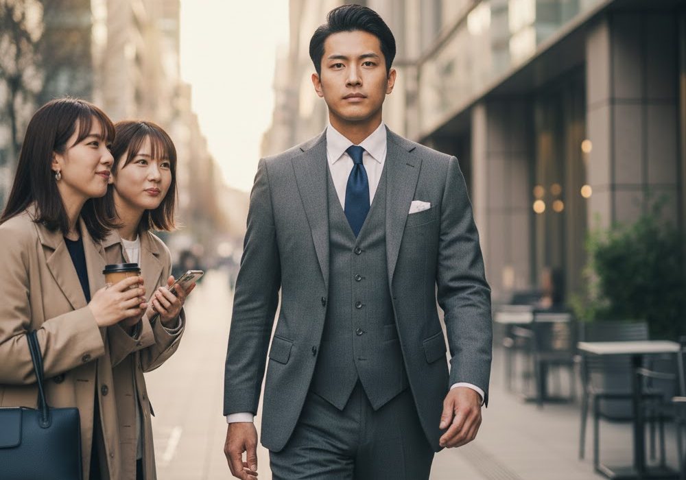 追われる男の実写風イメージ画像